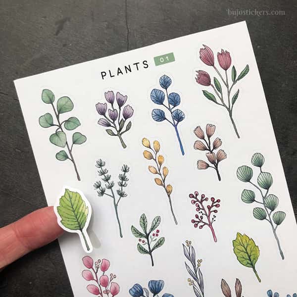 Stickers – Kvistar med löv