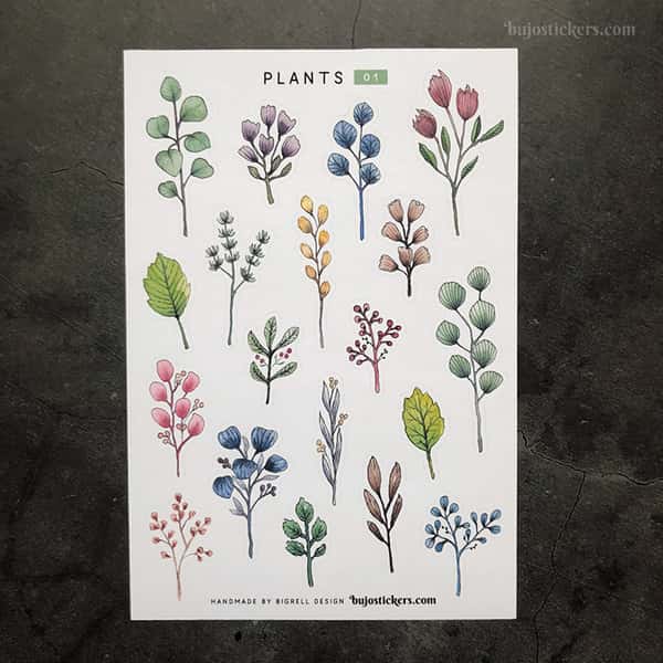 Stickers – Kvistar med löv