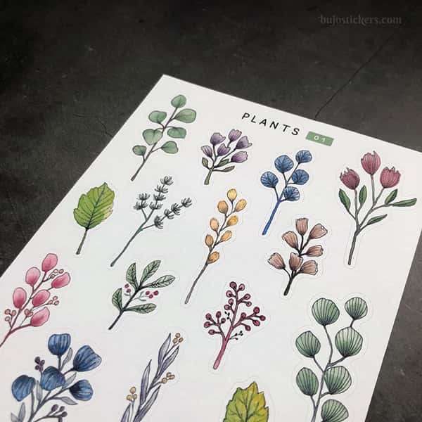 Stickers – Kvistar med löv