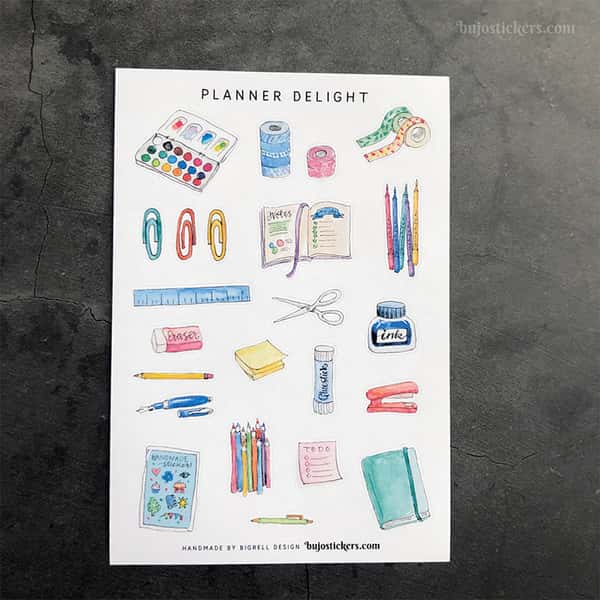 Stickers – Pyssla vid skrivbordet