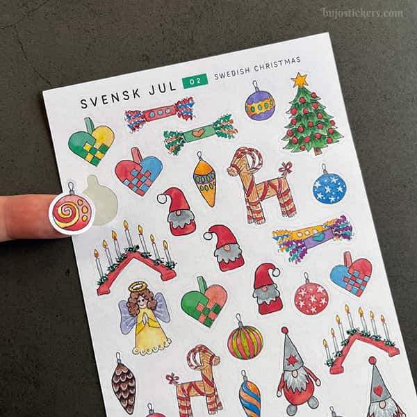 Stickers – Svensk jul 02