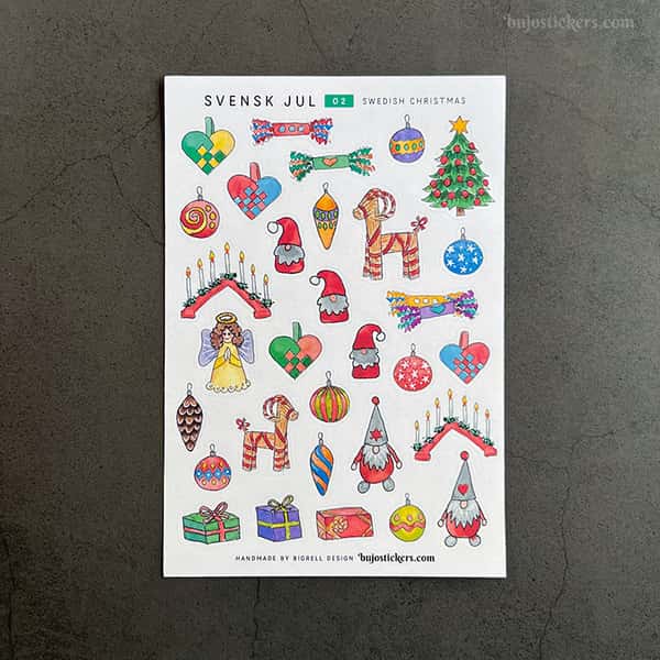 Stickers – Svensk jul 02