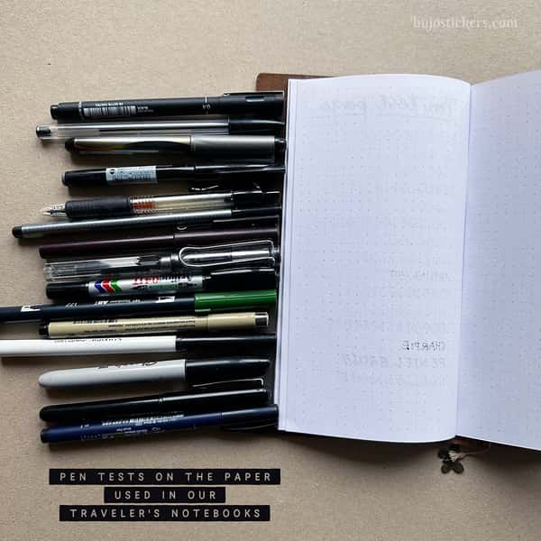 Odaterad veckokalender. Häftad Traveler's notebooks insert Regular/standard
