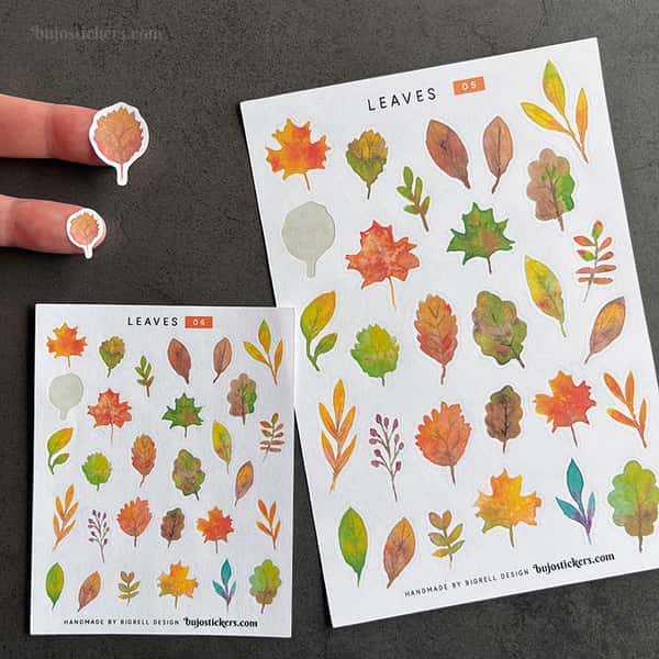 Stickers – Höstlöv (2 storlekar)