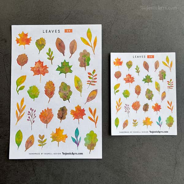 Stickers – Höstlöv (2 storlekar)