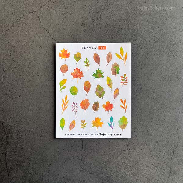 Stickers – Höstlöv (2 storlekar)