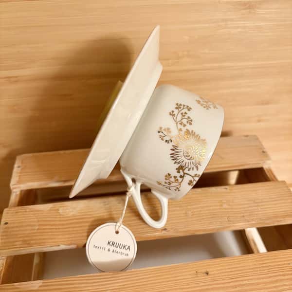 Ljusstake - guldblomster