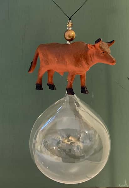 Pynt / julgransdekoration  – ko / kossa / tjur