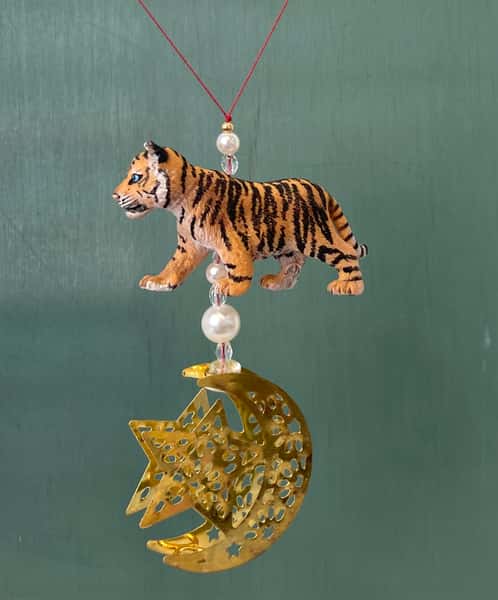 Pynt för jul / ramadan – kattdjur / lejon / tiger / lejonunge / tigerunge