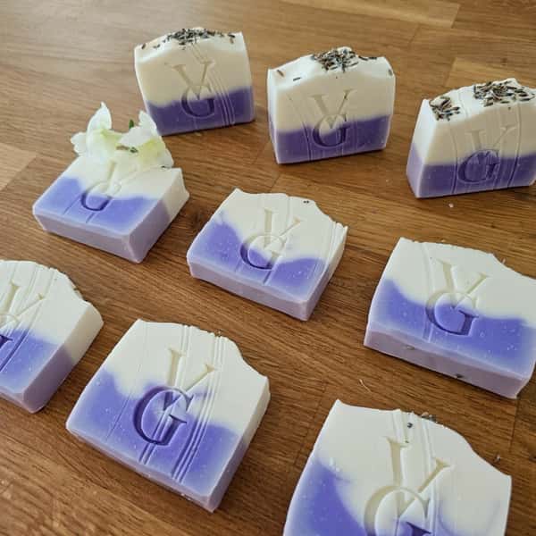 Lavendel tvålhandgjord
