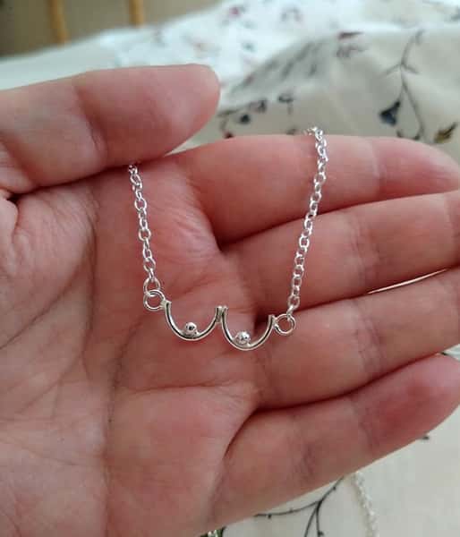 brösthalsband i sterling silver