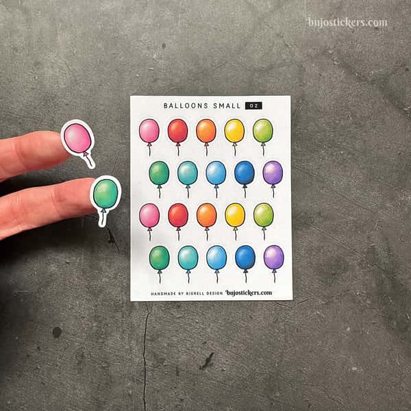 Stickers – Ballonger (små)