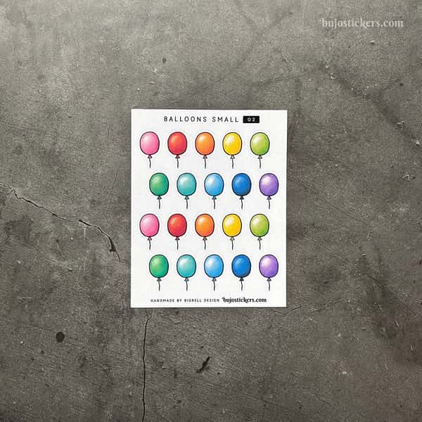 Stickers – Ballonger (små)