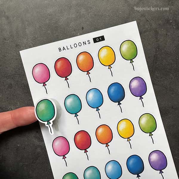 Stickers – Ballonger (stora)