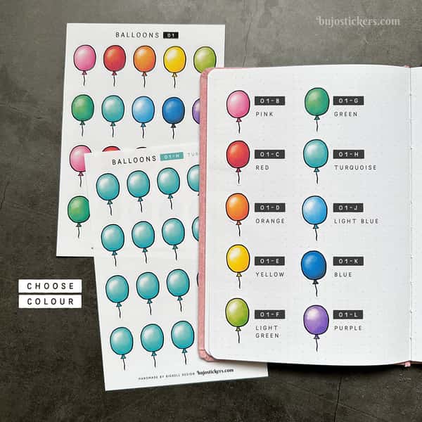 Stickers – Ballonger (stora)