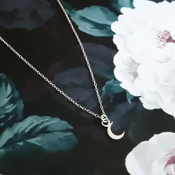 sterling silver månhalsband