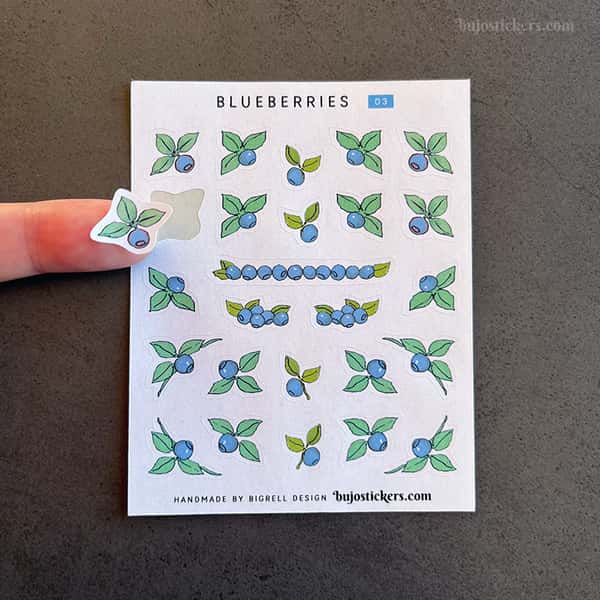 Stickers – Lingon och blåbär (små)