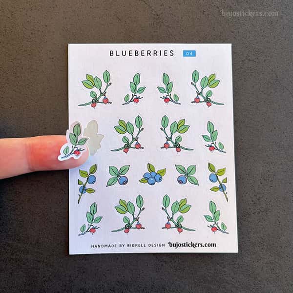 Stickers – Lingon och blåbär (små)