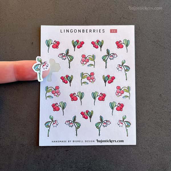 Stickers – Lingon och blåbär (små)