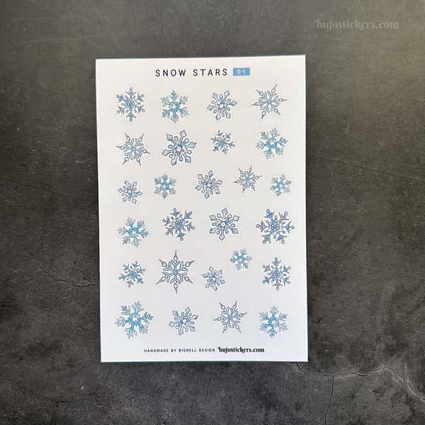 Stickers – Snöstjärnor 01