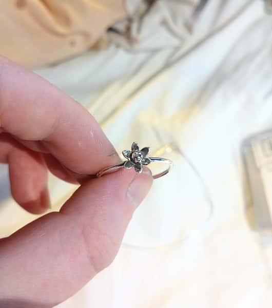 blomring i sterling silver