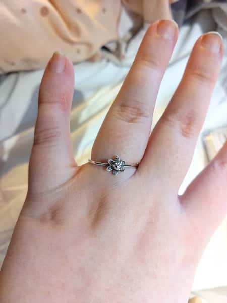 blomring i sterling silver