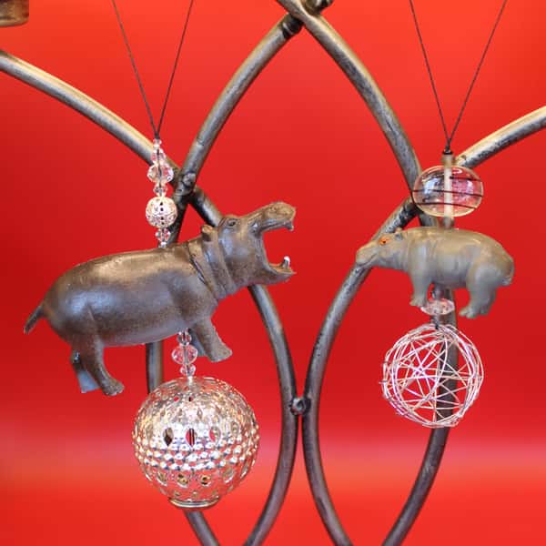 Julgranspynt eller hängdekoration / flodhäst