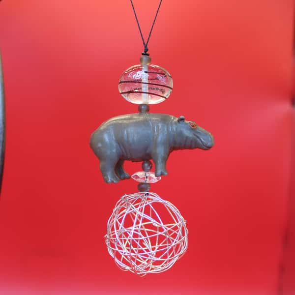 Julgranspynt eller hängdekoration / flodhäst