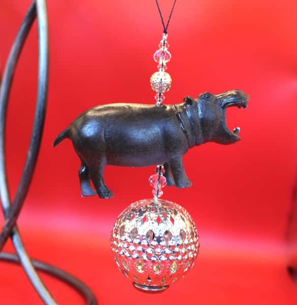 Julgranspynt eller hängdekoration / flodhäst