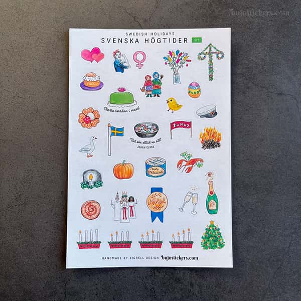 Stickers – Svenska högtider