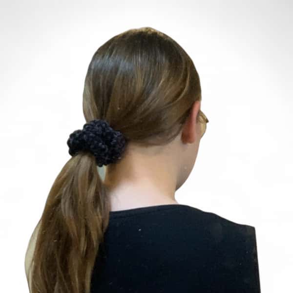 Stickad Halloween Scrunchie Set - Handgjort Hårsnodd