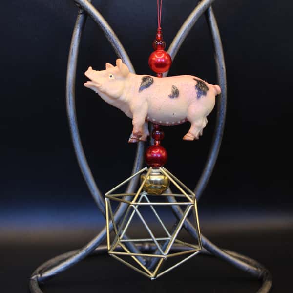 Pynt / julgransdekoration – gris