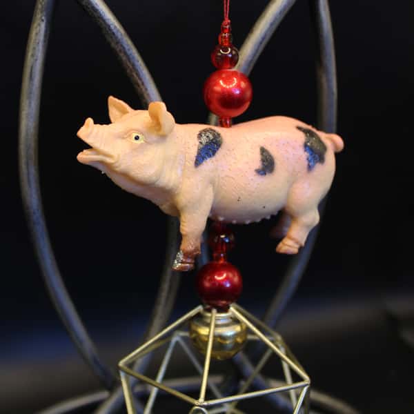 Pynt / julgransdekoration – gris