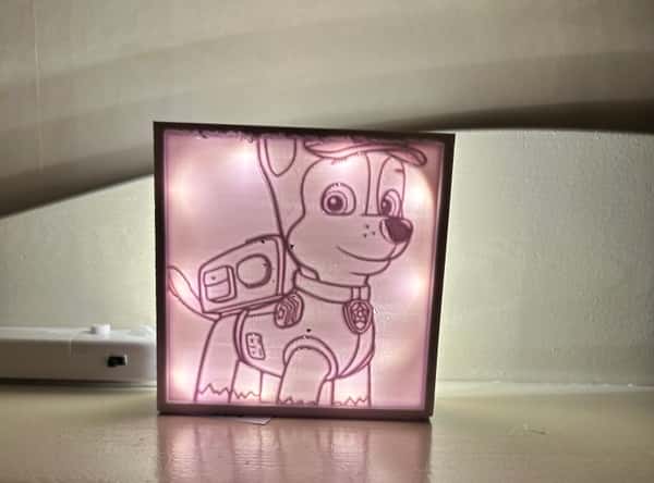 3D tavla med motiv