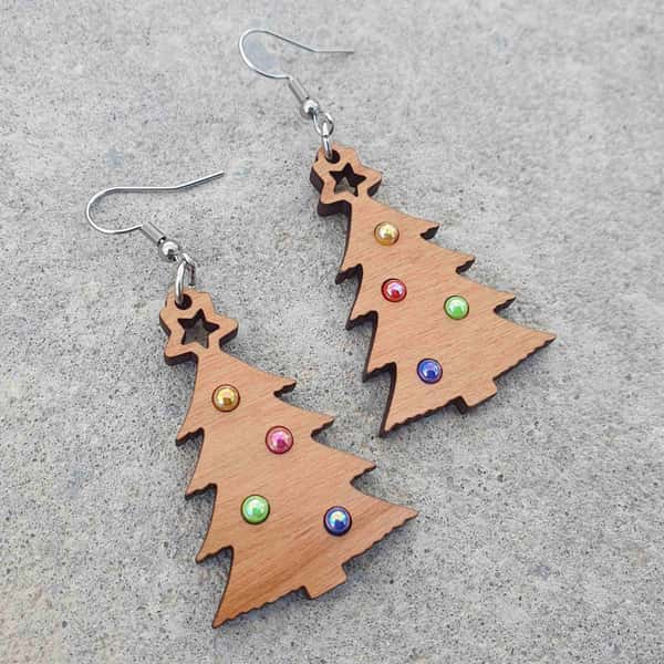 Örhängen, Julgran med kulor