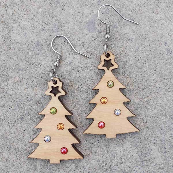 Örhängen, Julgran med kulor