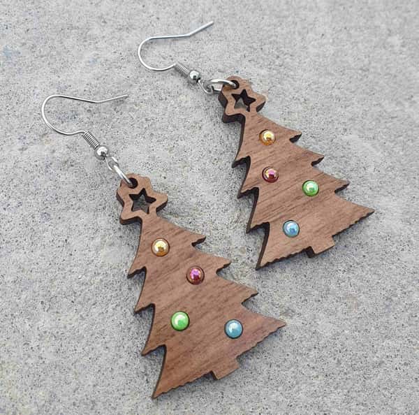 Örhängen, Julgran med kulor