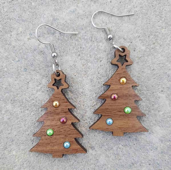 Örhängen, Julgran med kulor