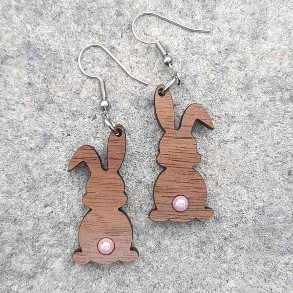 Örhängen, Hare/Kanin med pärlsvans