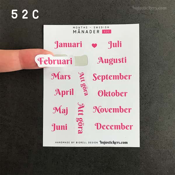 Stickers – Månader