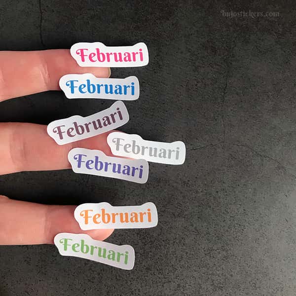 Stickers – Månader