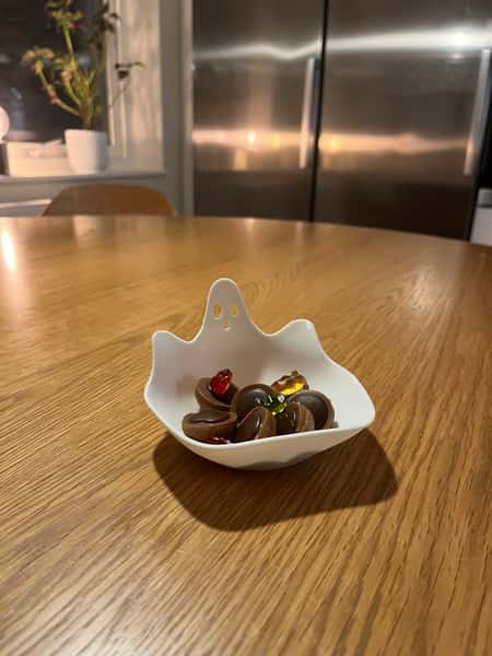 Söt spökskål för godis eller dekoration!