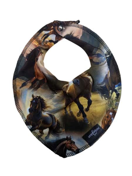 Haklapp/Scarf – Hästar