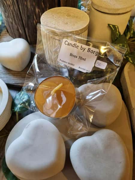 Bivax stort värmeljus