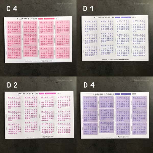 Stickers – Månadskalender