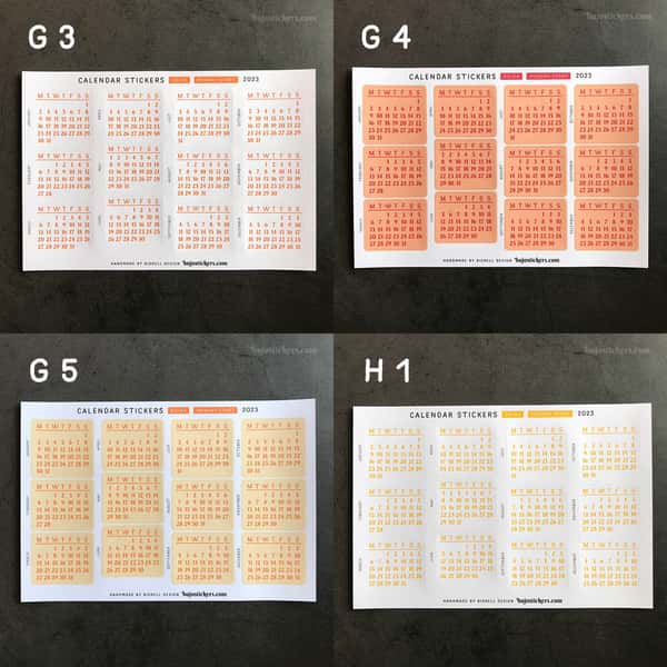 Stickers – Månadskalender