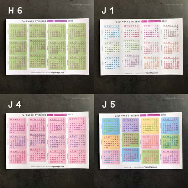 Stickers – Månadskalender