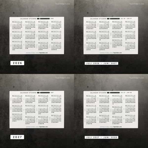 Stickers – Månadskalender