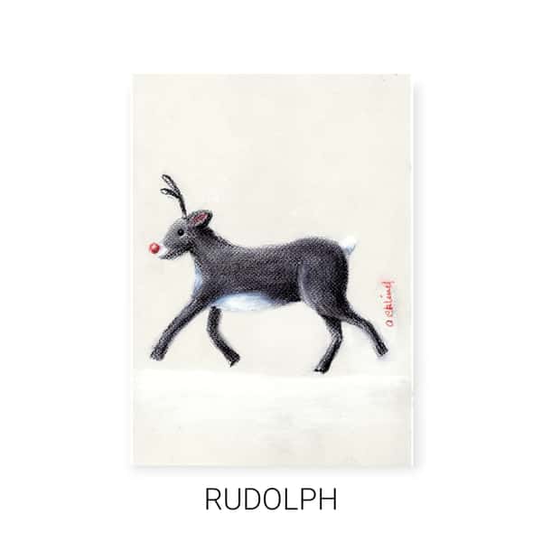 Dubbla kort, vinter- och julmotiv