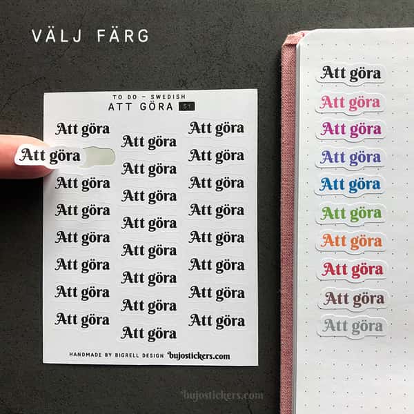 Stickers – Att göra